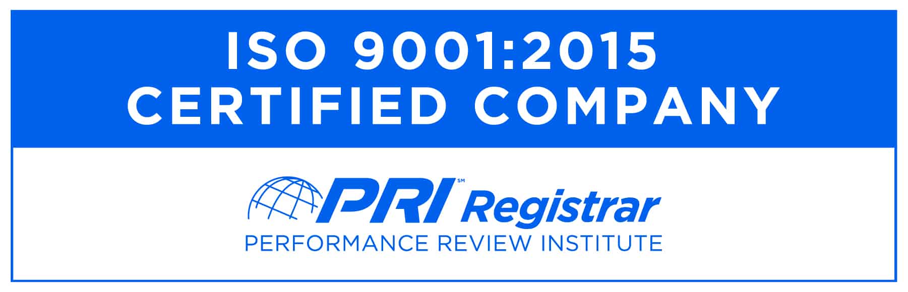 Federal ISO 9001-2015 certified badge