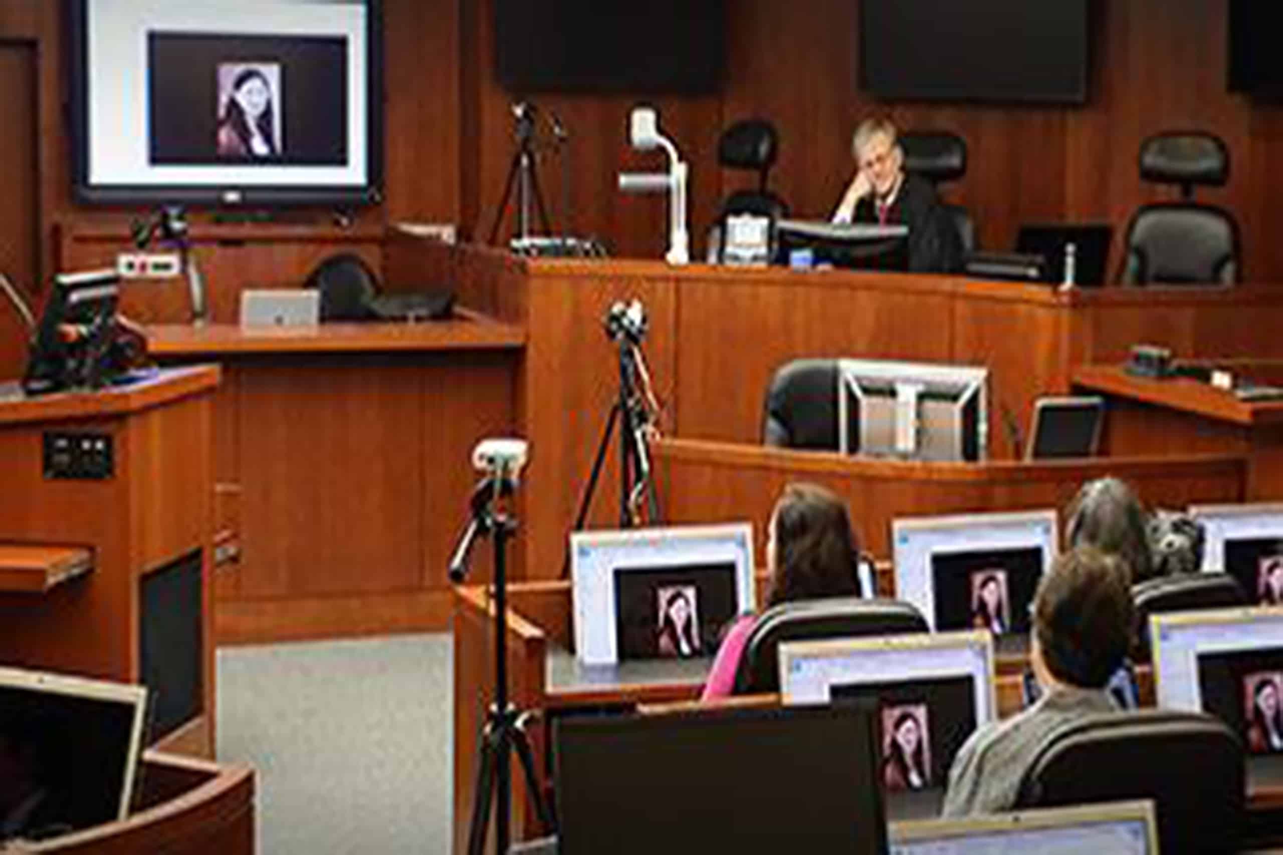 NEC state and local government courtroom AV tech