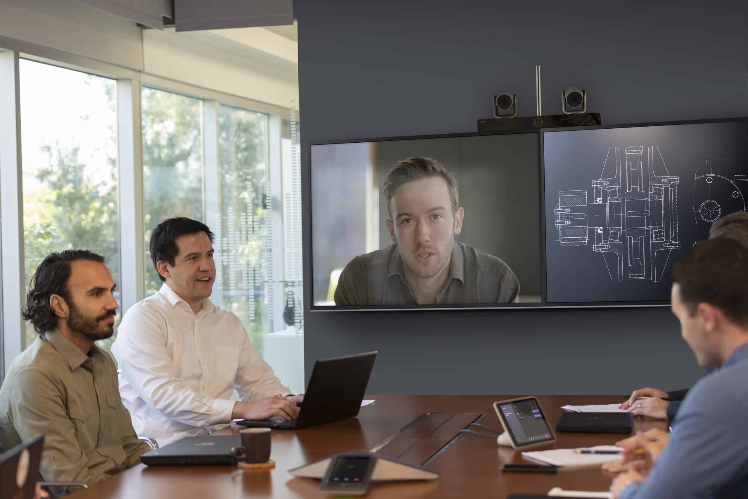 Microsoft Surface Hub 2S hybrid meeting