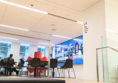 BDC Collaboration space with video wall