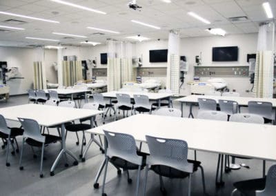 KU Medical Center Health Education Building Class room with Displays