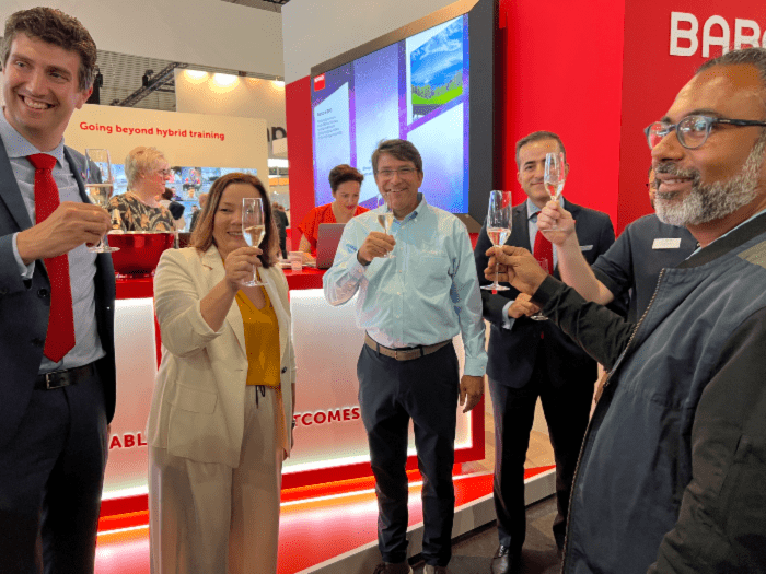 AVI-SPL Barco toast Museum of the Future at ISE