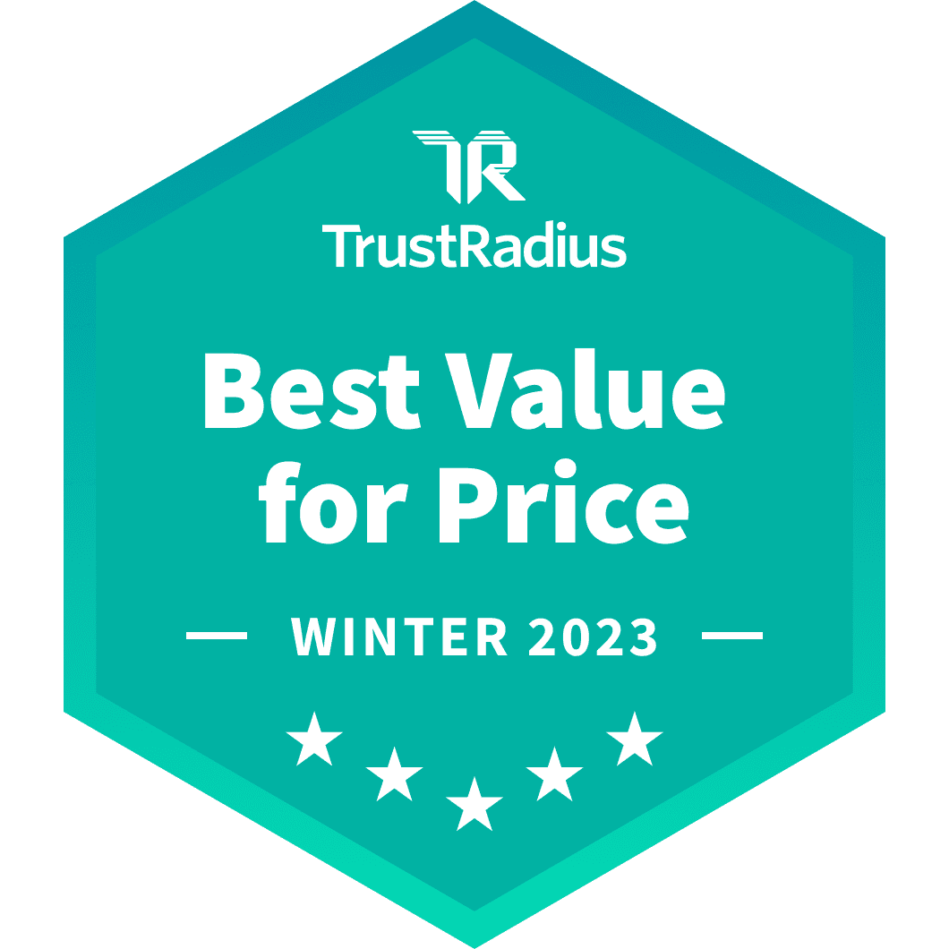 TrustRadius Award Winter Best Value for Price video conferencing