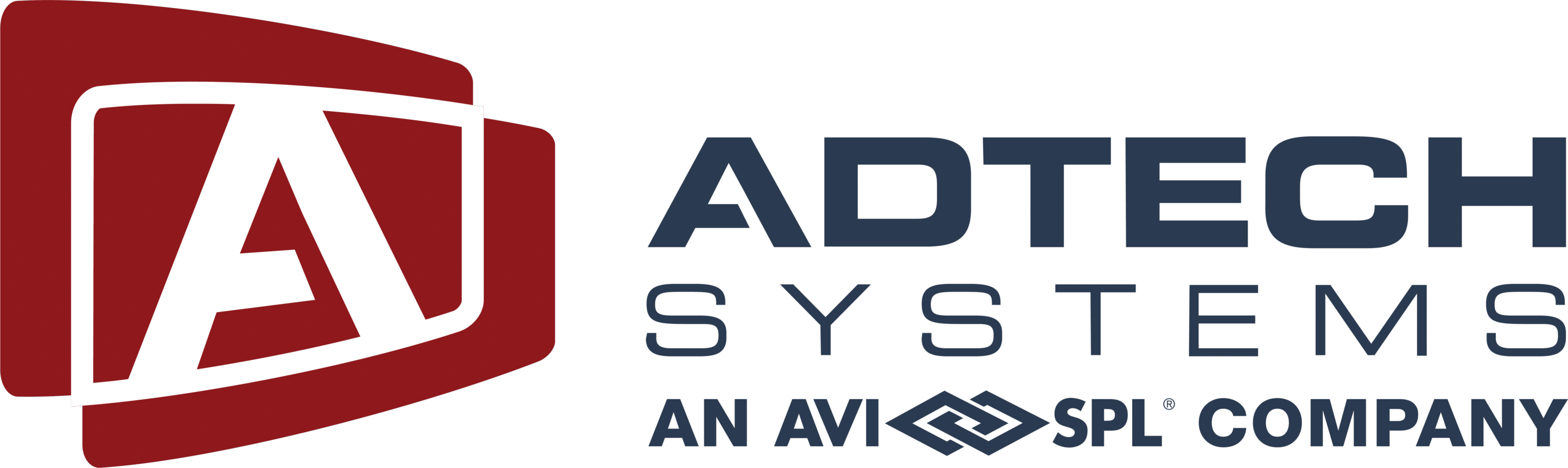 Adtech systems an AVI-SPL company logo with red A