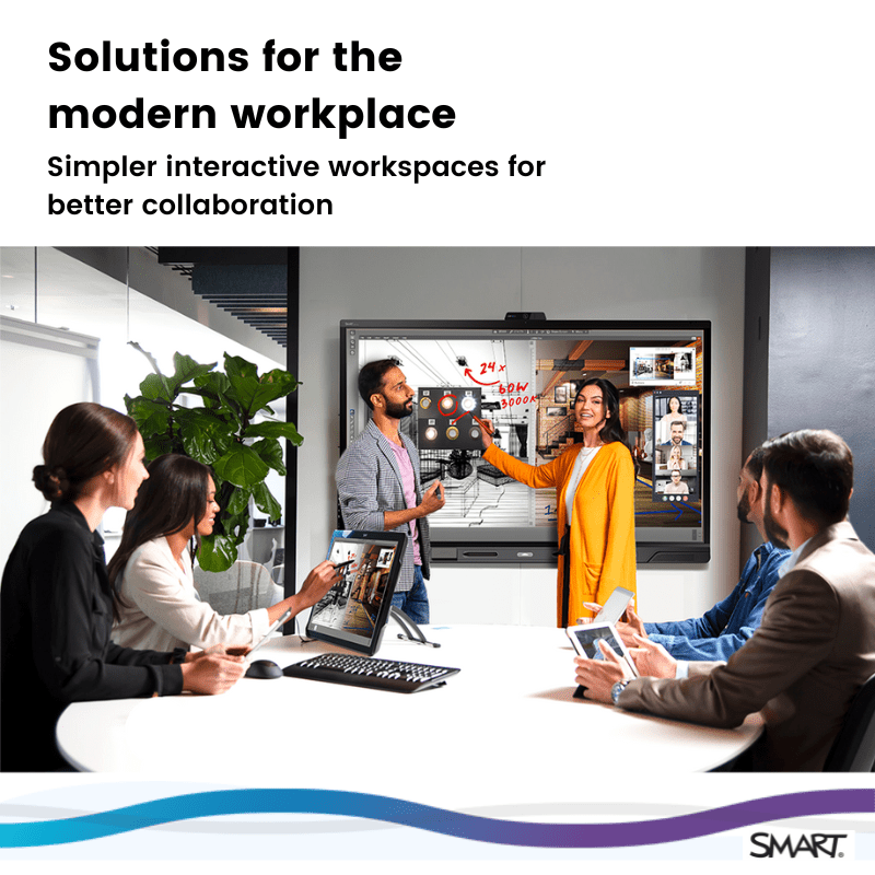 conference room with SMART solutions for the modern workplace