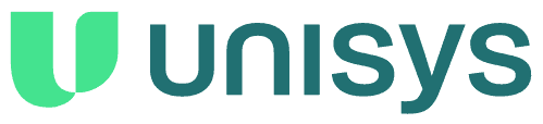 Unisys logo green u 2023