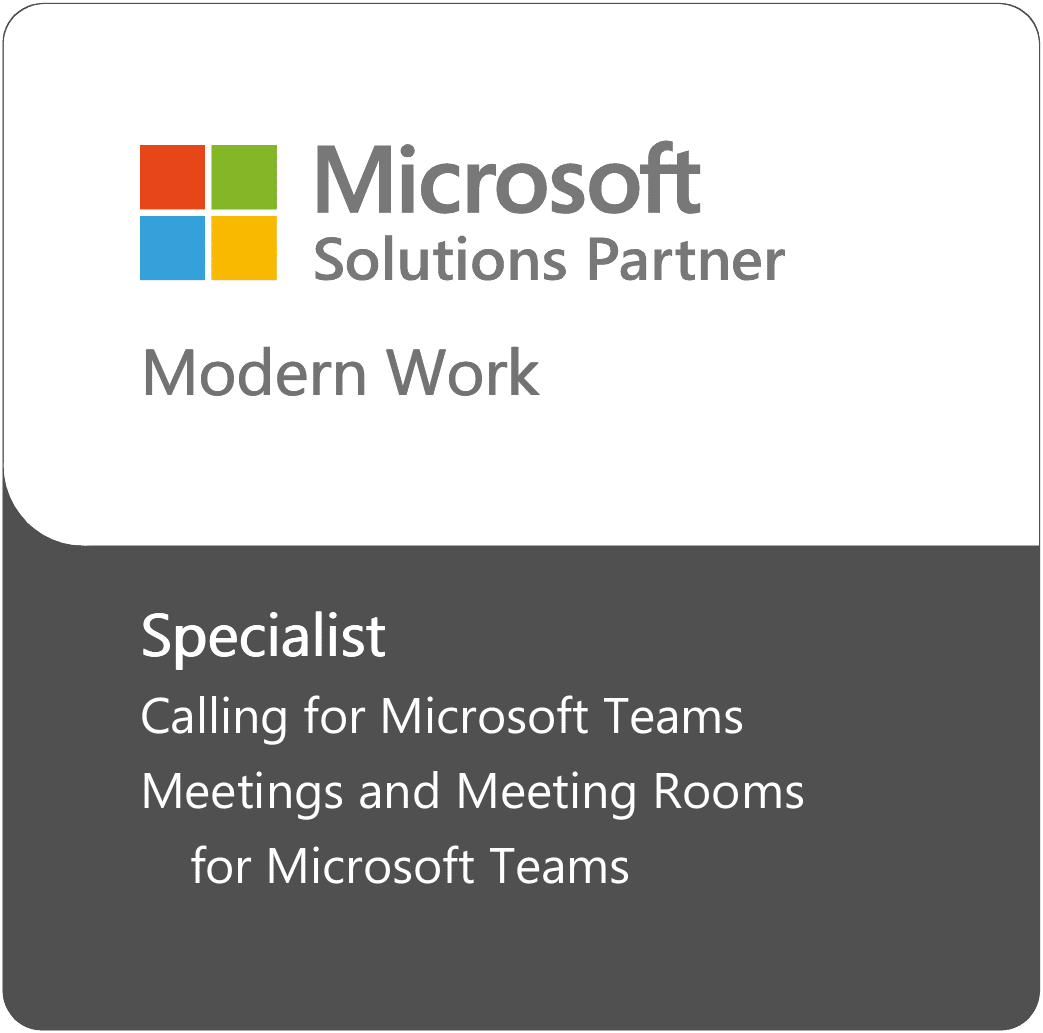 Microsoft Modern Work partner specialization badge