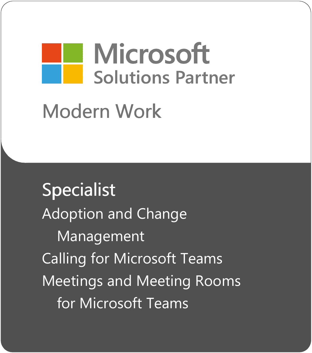 Microsoft Modern Work partner specialization badge