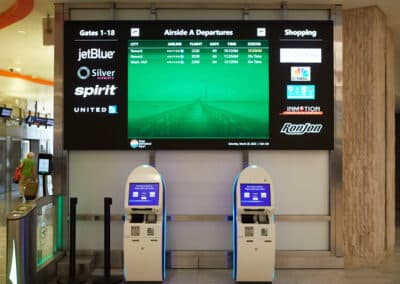 airport flight information digital signage