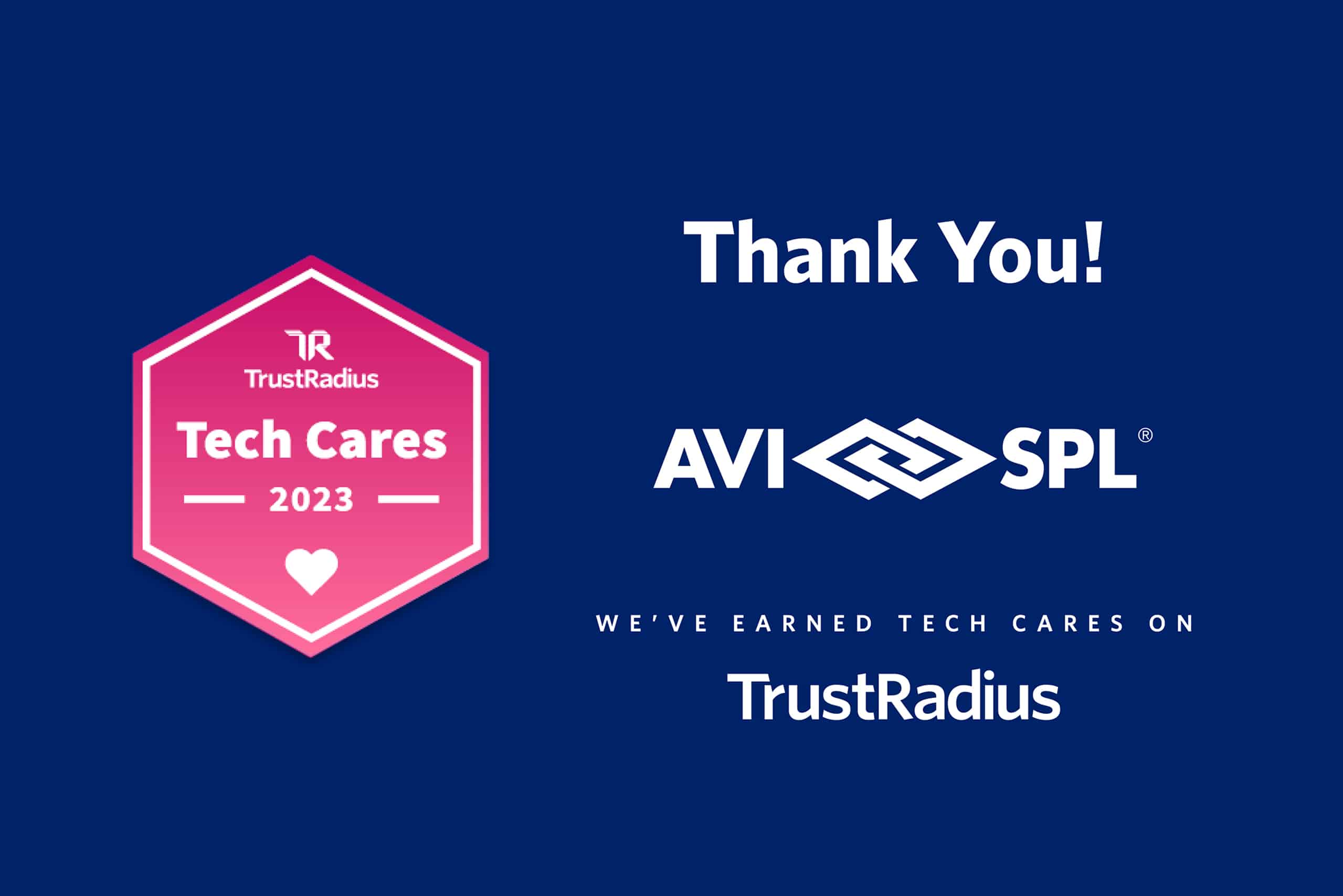 AVI-SPL Celebrates 2023 TrustRadius Tech Cares Award