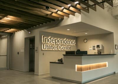 City of Independence Utilities Center reception desk