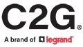 C2G logo: C2G in bold black lettering; A brand of Legrand beneath in smaller text.