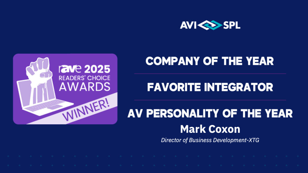 AVI-SPL Celebrates Triple Win at 2025 rAVe [PUBS] Awards
