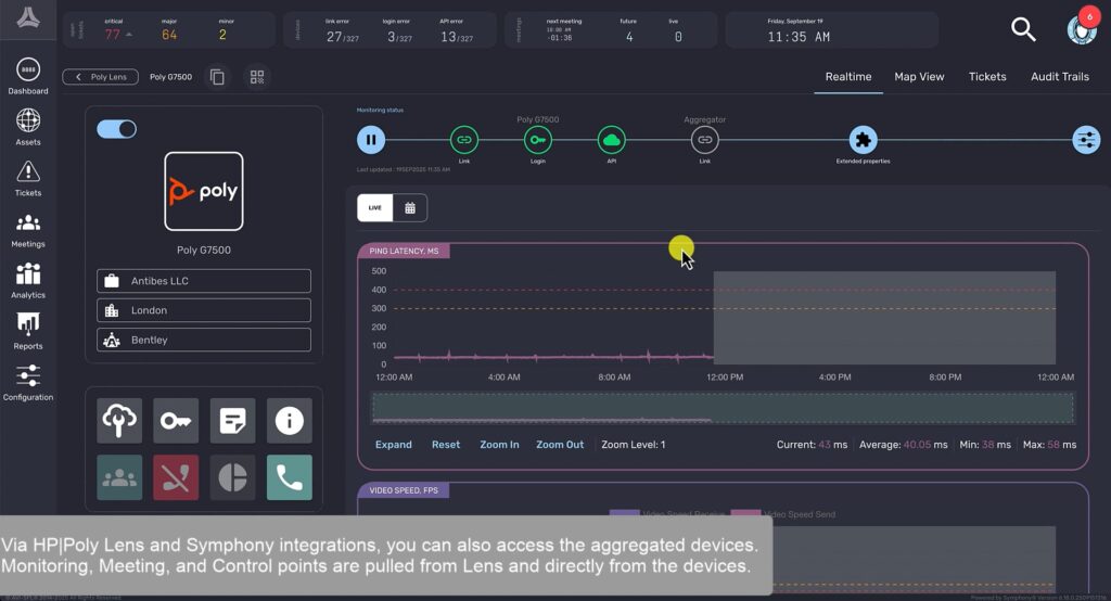 HP Poly Lens Symphony Integration Screenshot