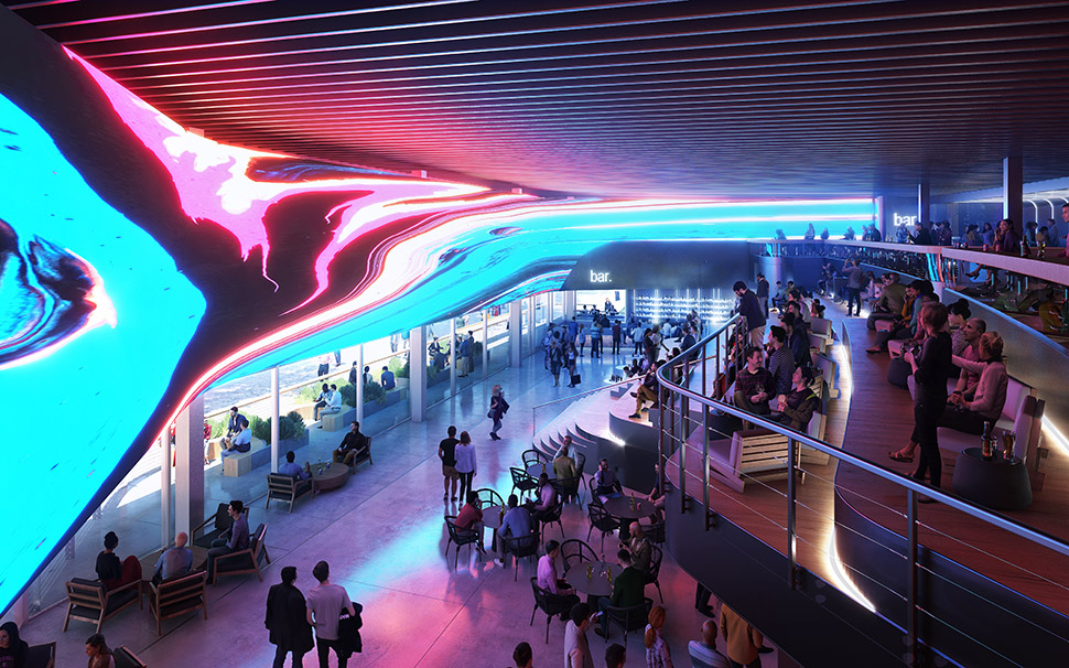 Cosm Dallas, a cutting-edge immersive entertainment venue in the Grandscape area of The Colony, TX