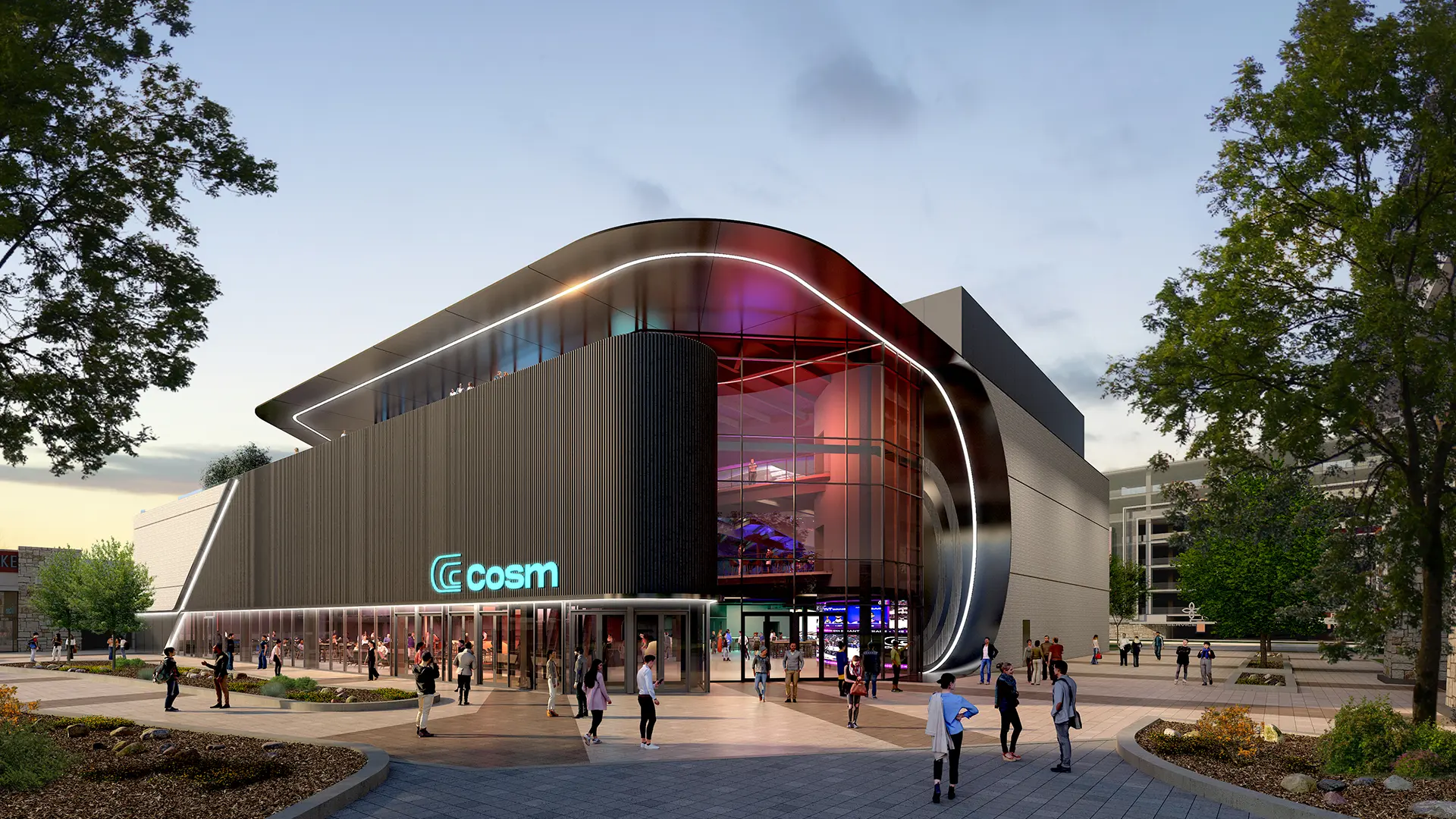 Cosm Dallas, a cutting-edge immersive entertainment venue in the Grandscape area of The Colony, TX