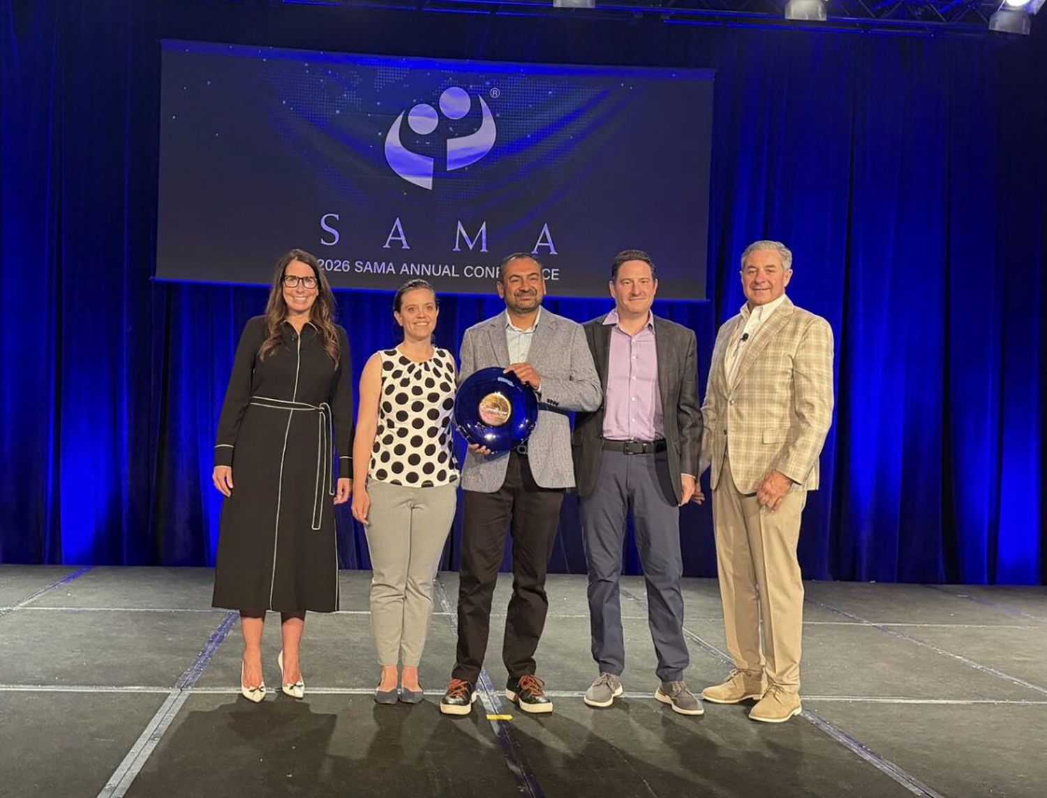 GSAP team accepting award