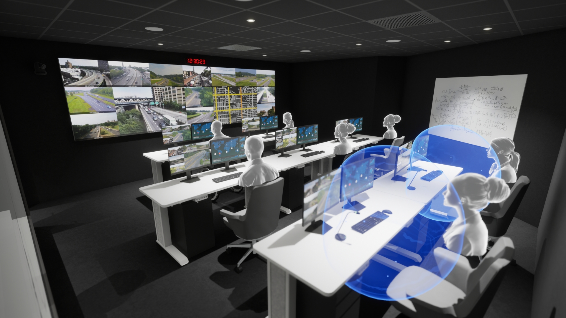 Real-Time Design visualization of a real-time crime center