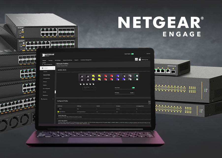 NETGEAR Engage on Laptop with M4350 and M4250
