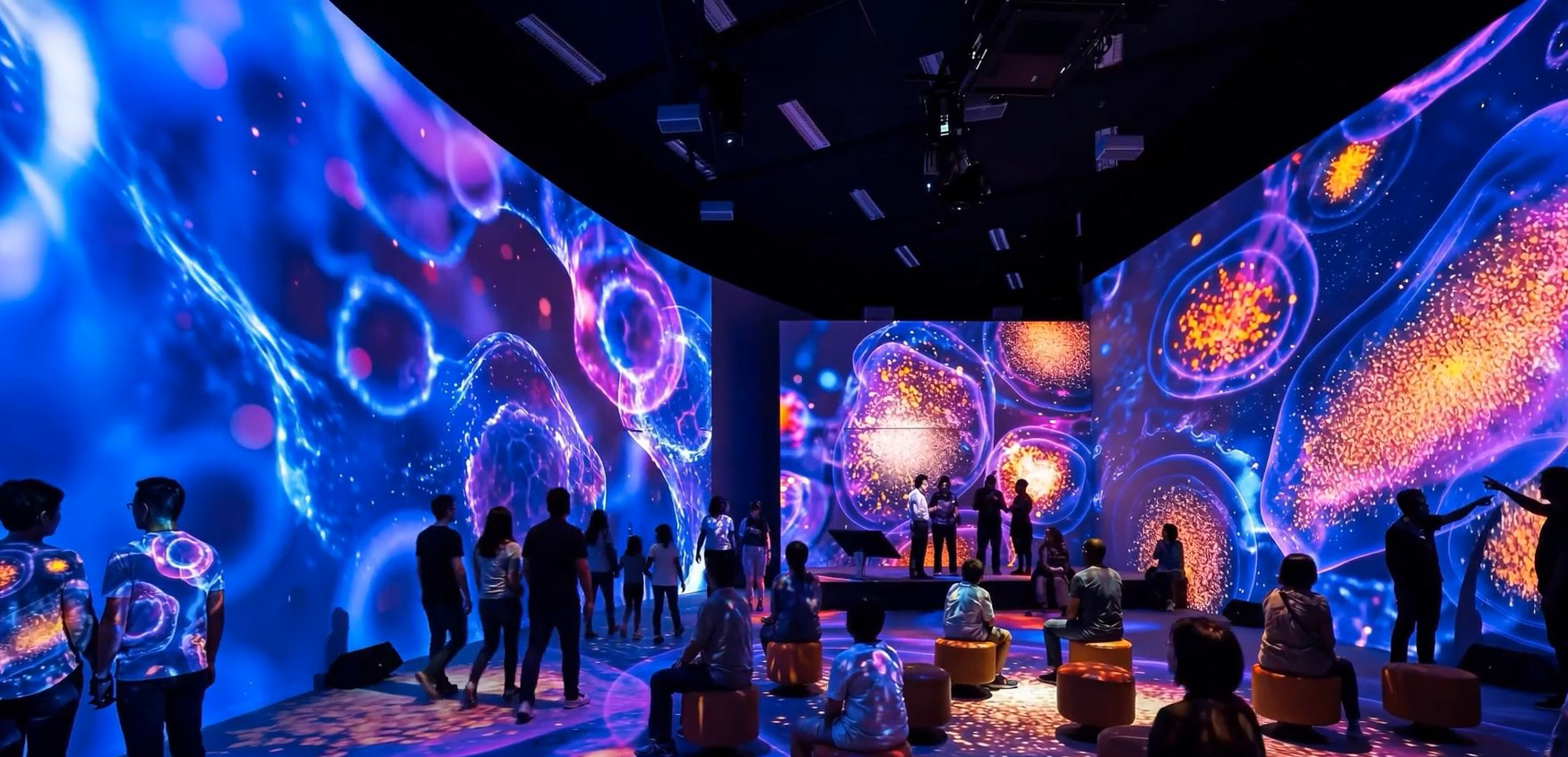 XTG large screen immersive installation - Tech Trends resource