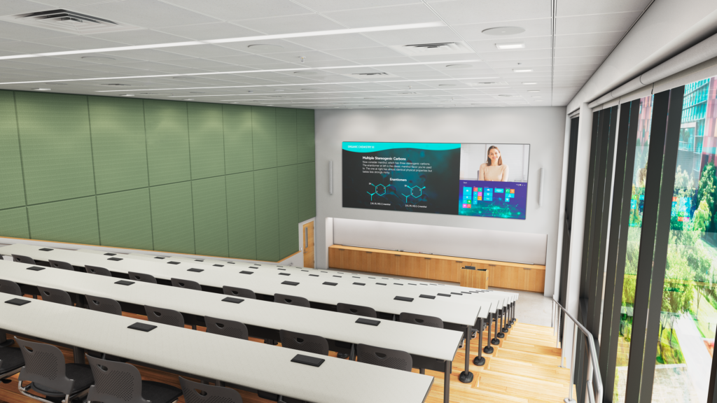 Extron Immersive Learning Lecture Hall with displays