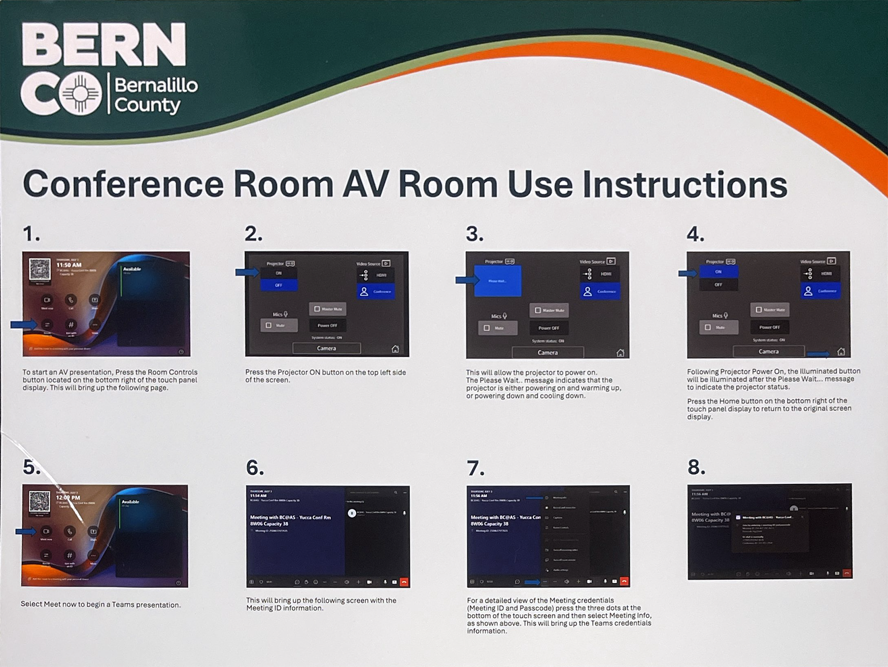 Existing Rooms Room Use Instructions 1