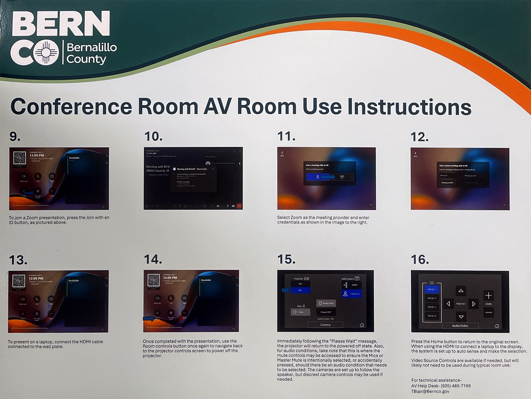 Existing Rooms Room Use Instructions 2